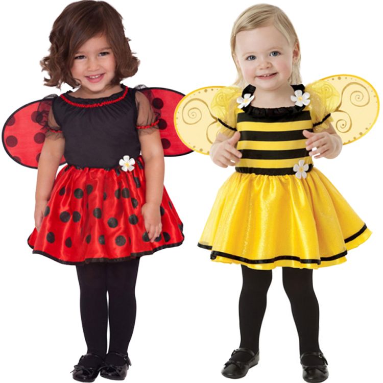 Marienkäfer Kostüm Kalinka Kleid für Kinder Marienkäfer Kostüm Kalinka für Kinder 1-2 Jahre Ladybug Kleid schwarz rot mit Flügeln Insekt Tier Kleinkind Fasching Karneval Kinderfasching Mottoparty