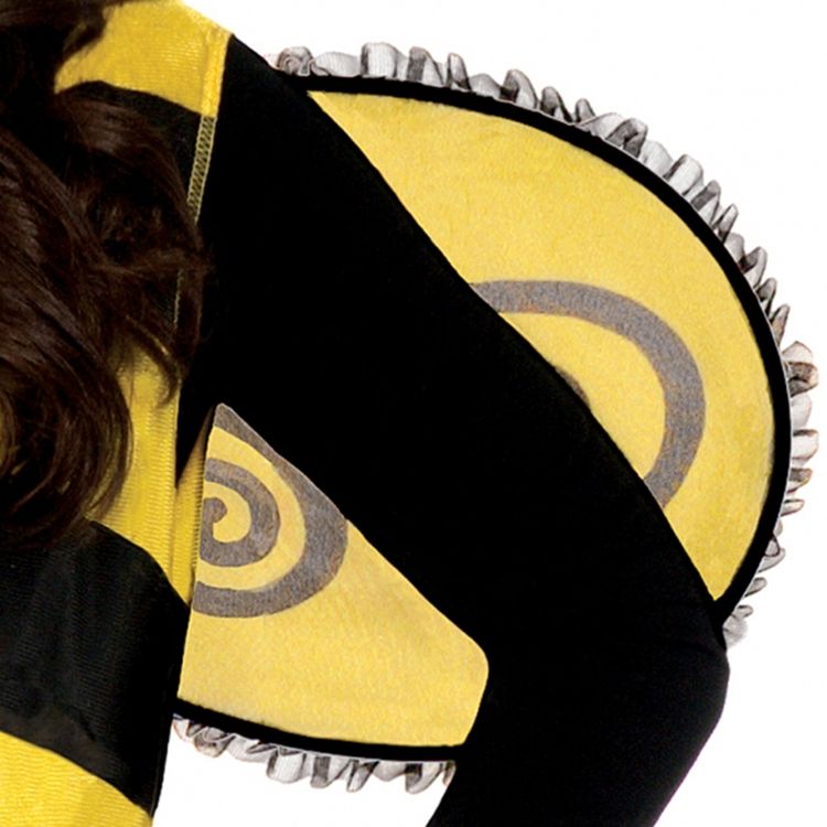 Bienen Kostüm Meli für Damen Gr. M/L Kleid schwarz gelb gesteift Hummel Tier Fasching Karneval Mottoparty Paarkostüm Gruppenkostüm