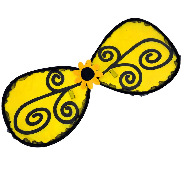 Bienen Kostüm Meli für Damen Gr. M/L Kleid schwarz gelb gesteift Hummel Tier Fasching Karneval Mottoparty Paarkostüm Gruppenkostüm