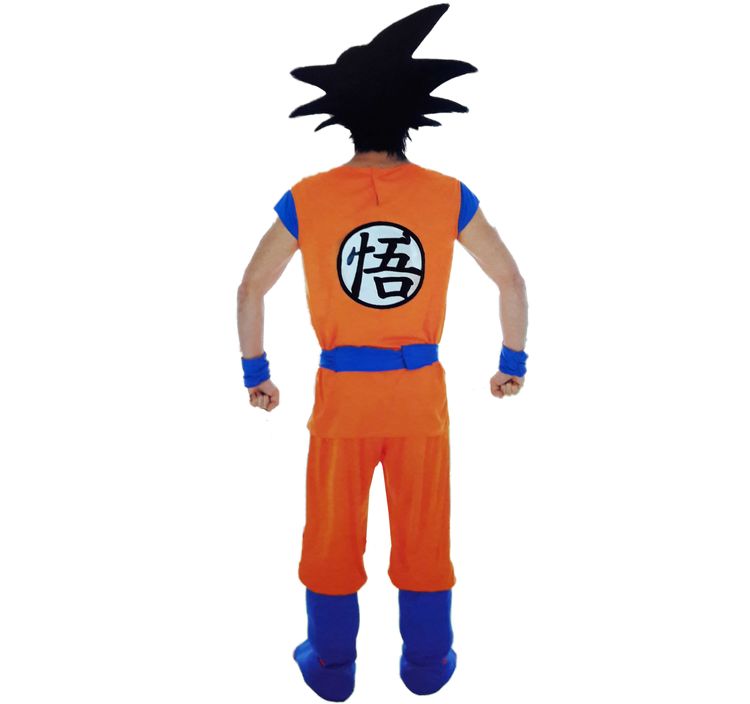 Dragon Ball Z Goku Kostüm inkl. Perücke für Herren Dragon Ball Z Goku Kostüm inkl. Perücke für Herren Gr. S-XL Anime Fasching Karneval Mottoparty