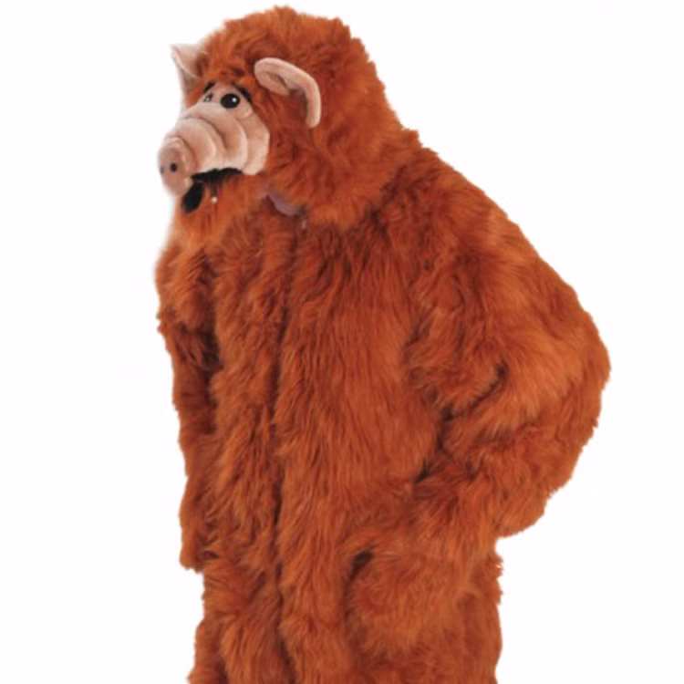 Alf Kostüm deluxe für Herren Einheitsgröße braun Filmheld Außerirdischer Planet Melmec Fasching Karneval 80er 90er Mottoparty Overall Alf Kostüm deluxe für Herren Einheitsgröße braun Filmheld Außerirdischer Planet Melmec Fasching Karneval 80er 90er Mottoparty Overall