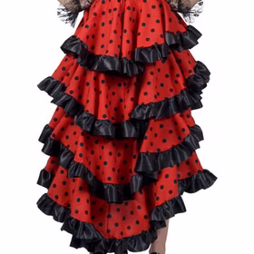 Flamenco Kostüm spanische Flamenco Tänzerin Alessandra für Damen Tango Kleid Gr. 36-46 rot schwarz Spanierin andere Länder Fasching Karneval Mottoparty Flamenco Kostüm spanische Flamenco Tänzerin Alessandra für Damen Tango Kleid Gr. 36-46 rot schwarz Spanierin andere Länder Fasching Karneval Mottoparty