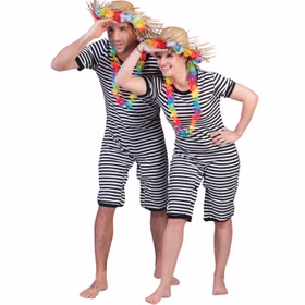 Retro Badeanzug Kostüm schwarz-weiß für Erwachsene Gr. S Beachparty historischer Badeanzug für Damen & Herren Fasching Karneval Mottoparty Paarkostüm Gruppenkostüm Retro Badeanzug Kostüm schwarz-weiß für Erwachsene Gr. S Beachparty historischer Badeanzug für Damen & Herren Fasching Karneval Mottoparty Paarkostüm Gruppenkostüm
