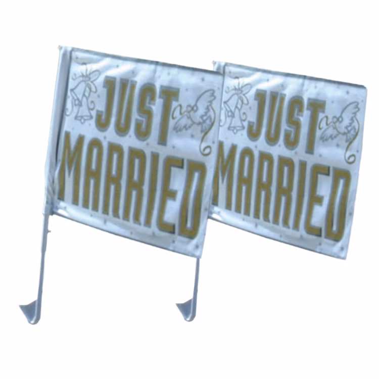 Hochzeit Autofahne Just Married Flagge Fahne Hochzeitsauto Zubehör Deko Auto Hochzeitsfeier Hochzeitsgesellschaft Party-Deko Wedding Hochzeit Autofahne Just Married Flagge Fahne Hochzeitsauto Zubehör Deko Auto Hochzeitsfeier Hochzeitsgesellschaft Party-Deko Wedding