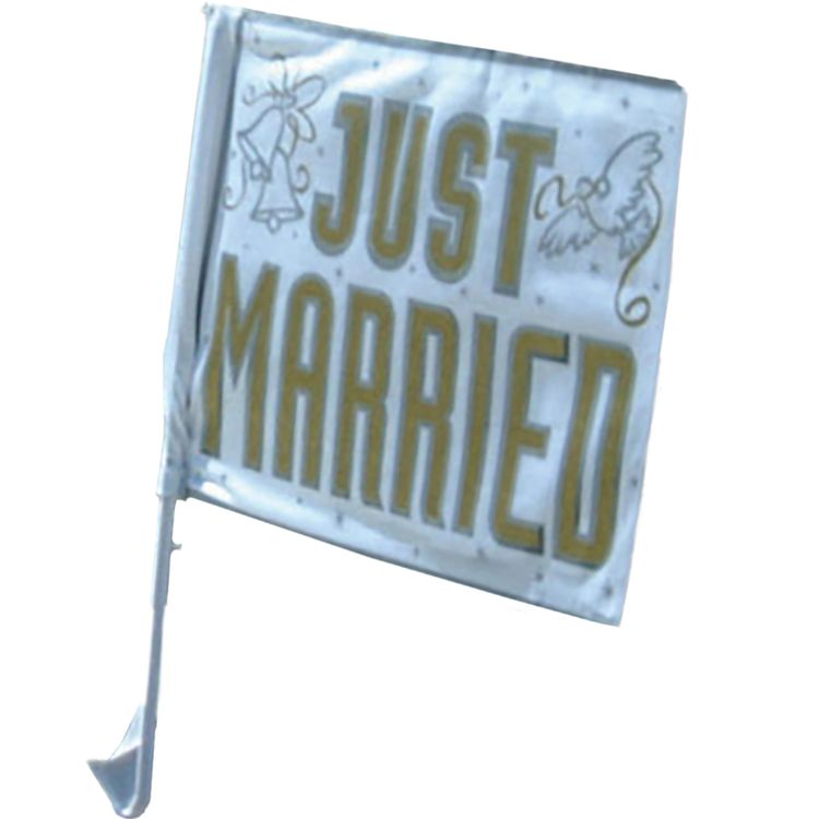 Chaffeur Set Hochzeitsfahrer 5-tlg. Schirm Autofahne Just Married Handschuhe Schirmmütze Chaffeur-Mütze Schleifenband Autoschleife Zubehör