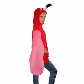 Flamingo Kostüm Hoodie für Kinder Gr. 98-128 Tier rosa pink Tierkostüm SALE Fasching Karneval Mottoparty Kindergeburtstag