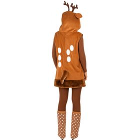 Reh Kostüm Rehlein Kleid mit Stulpen für Damen von Vorne