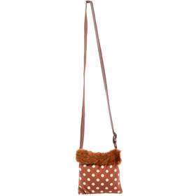Handtasche Reh Tasche gepunktet für Damen von Vorne mit 67 Zentimeter langem Schultergurt
