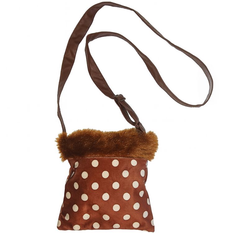 Handtasche Reh Tasche gepunktet für Damen von Vorne mit verstellbaren Tragegurt