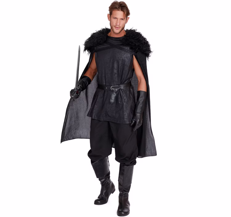 Mittelalter Kostüm King of Thrones für Herren Gr. M-XXL schwarz Film Nachtwache SALE Fasching Paarkostüm Karneval Mottoparty Mittelalter Kostüm King of Thrones für Herren Gr. M-XXL schwarz Film Nachtwache SALE Fasching Paarkostüm Karneval Mottoparty
