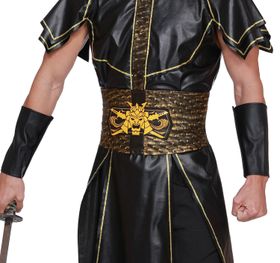 Samurai Kostüm japanischer Krieger Miyamoto für Herren Gr. XL-XXL schwarz SALE Fasching Karneval Mottoparty