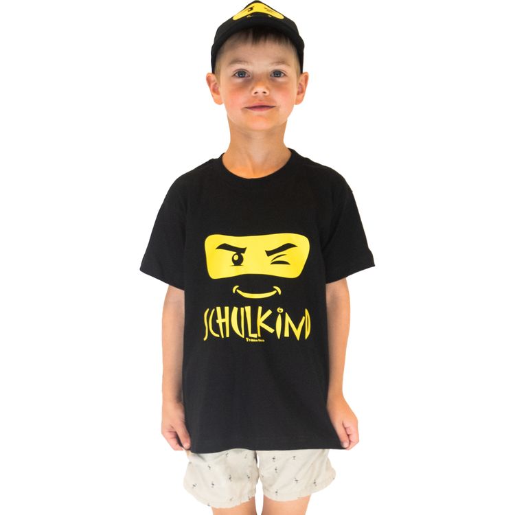 Kinder T-Shirt Schulkind ABC-Schütze, schwarz Schulkind T-Shirt ABC-Schütze schwarz für Kinder von Vorne