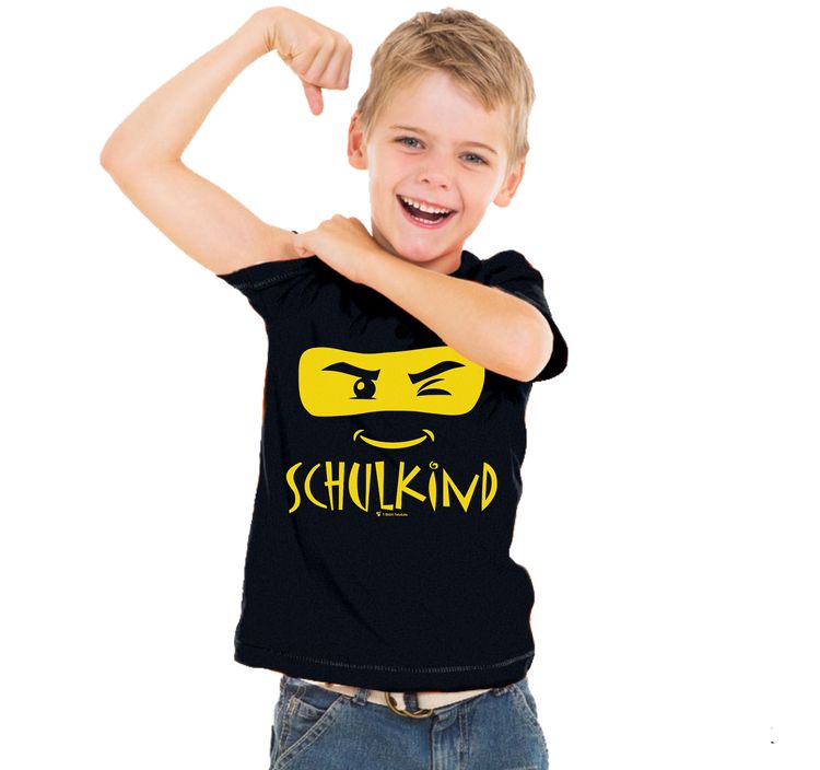 Kinder T-Shirt Schulkind ABC-Schütze, schwarz Schulkind T-Shirt ABC-Schütze schwarz für Kinder von Vorne