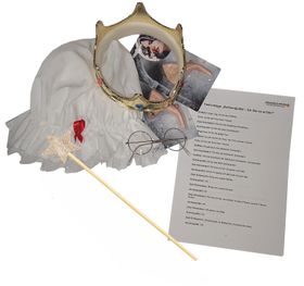 Hochzeitsspiel Aschenputtel Rollenspiel Sketch Party-Spaß Hochzeit 6-tlg. Kostüm-Zubehör Heiraten Hochzeitsbrauch Party-Spiel