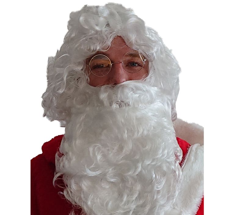 Brille Weihnachtsmann Nikolaus Oma Opa Kostüm-Zubehör Metallbrille rund mit Gläsern Weihnachten Fasching Karneval Mottoparty