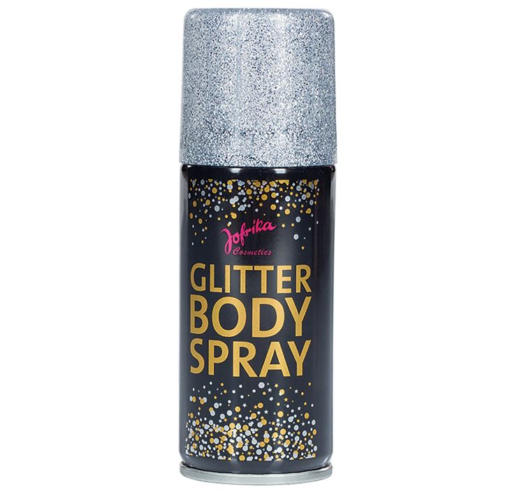 Bodyspray Glitter Körperbemalung Schminke Make Up verschiedene Farben silber Kostüm-Zubehör Fasching Karneval Mottoparty Beachparty