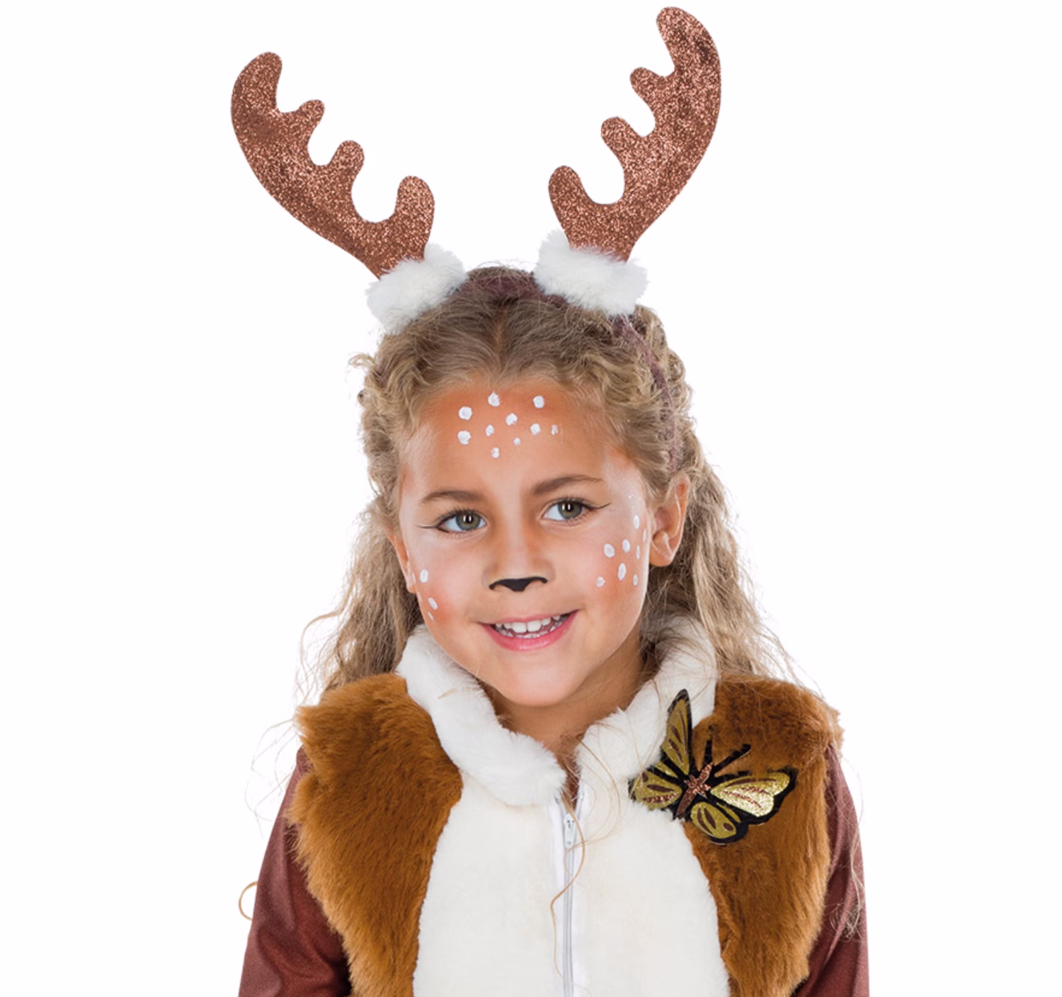 Reh Kostüm Rehkitz Feline für Kinder Gr. 104-140 braun Rentier Waldtier Bambi Kleid mit Haarreif Fasching Karneval Kinderfasching Mottoparty Reh Kostüm Rehkitz Feline für Kinder Gr. 104-140 braun Rentier Waldtier Bambi Kleid mit Haarreif Fasching Karneval Kinderfasching Mottoparty