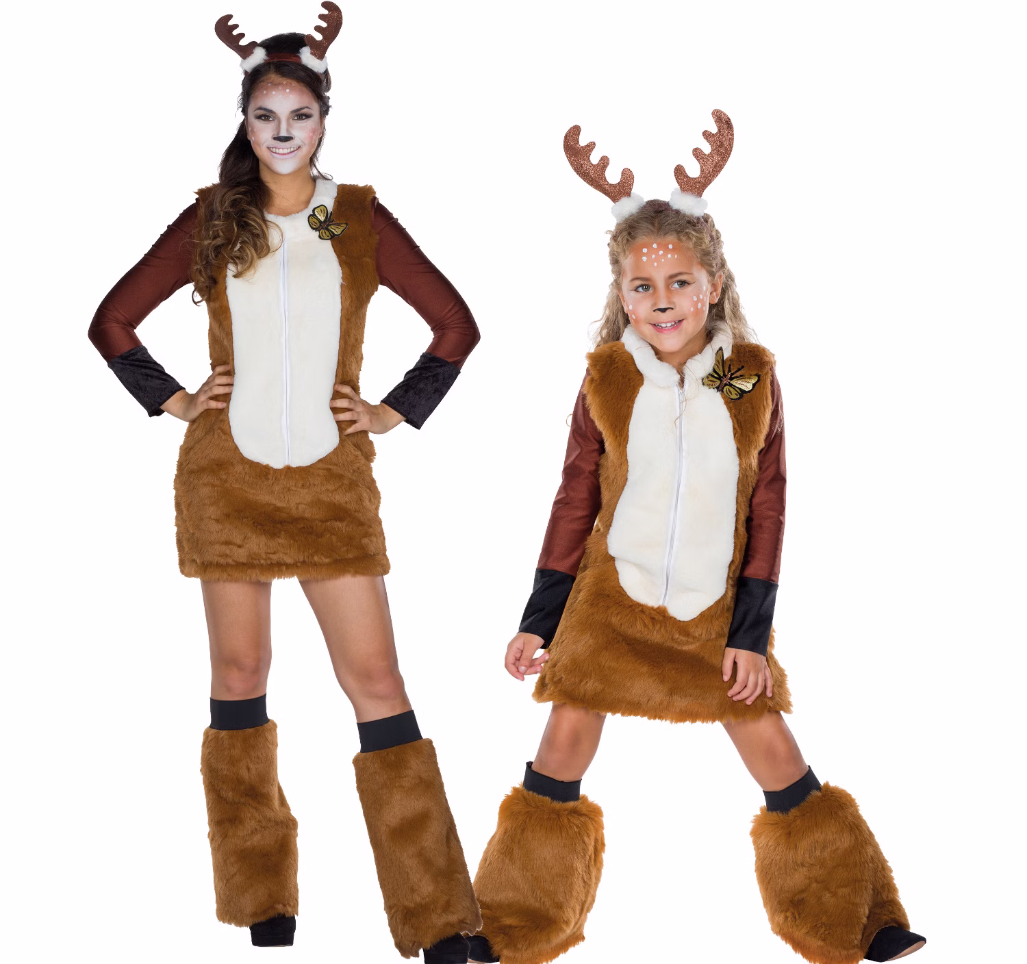 Reh Kostüm Rehkitz Feline für Kinder Gr. 104-140 braun Rentier Waldtier Bambi Kleid mit Haarreif Fasching Karneval Kinderfasching Mottoparty Reh Kostüm Rehkitz Feline für Kinder Gr. 104-140 braun Rentier Waldtier Bambi Kleid mit Haarreif Fasching Karneval Kinderfasching Mottoparty