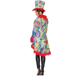 Pfau Fasan Kostüm Zirkus Mantel für Damen Gr. 36-44 bunt Tier-Kostüm SALE Fasching Karneval Mottoparty 