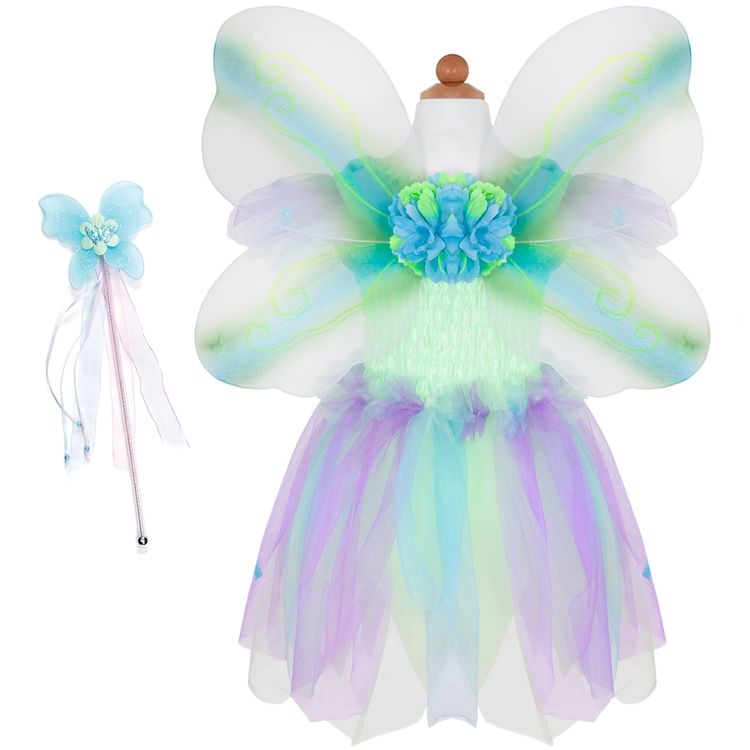 Schmetterling Kostüm Aurora inkl. inkl. Zubehör 3-5 Jahre Fee Elfe Märchen Fasching Karneval Mottoparty Kindergeburtstag Kinderfasching