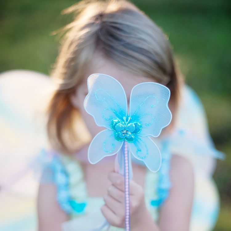Schmetterling Kostüm Aurora inkl. inkl. Zubehör 3-5 Jahre Fee Elfe Märchen Fasching Karneval Mottoparty Kindergeburtstag Kinderfasching