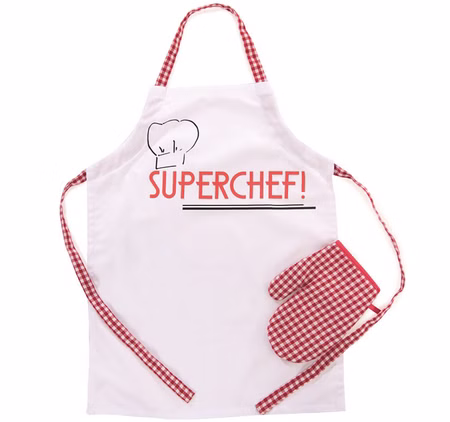 Kinder Kostüm Chefkoch Bäcker Schürze Superchef Hobbyschürze inkl. Handschuh Küchenchef Fasching Karneval Mottoparty Rollenspiel Kinder Kostüm Chefkoch Bäcker Schürze Superchef Hobbyschürze inkl. Handschuh Küchenchef Fasching Karneval Mottoparty Rollenspiel