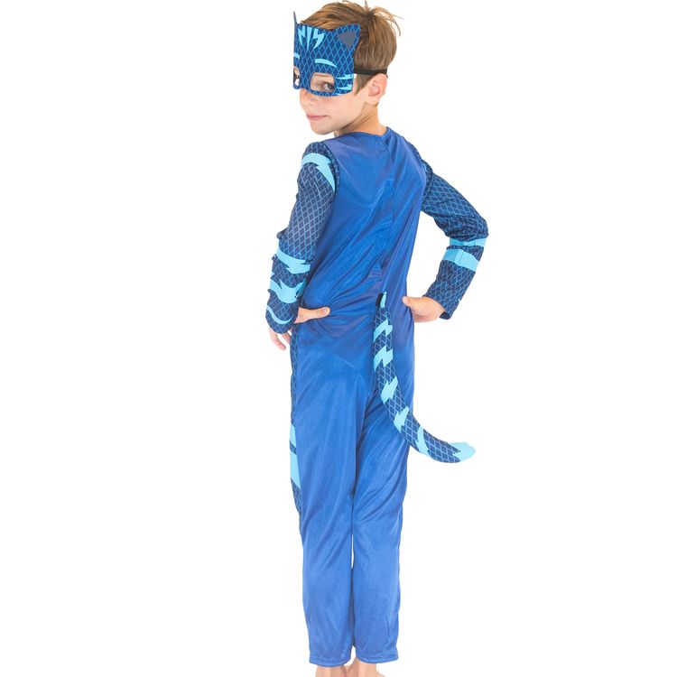 PJ Masks Kostüm Catboy für Kinder von Vorne die Finger zu Katzenkrallen geformt
