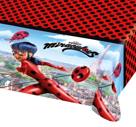 Miraculous Tischdecke Miraculous Ladybug Cat Noir 120 x 180 cm Tisch-Deko