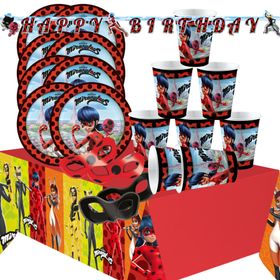 26-teiliges Miraculous Party-Set Gesamtübersicht