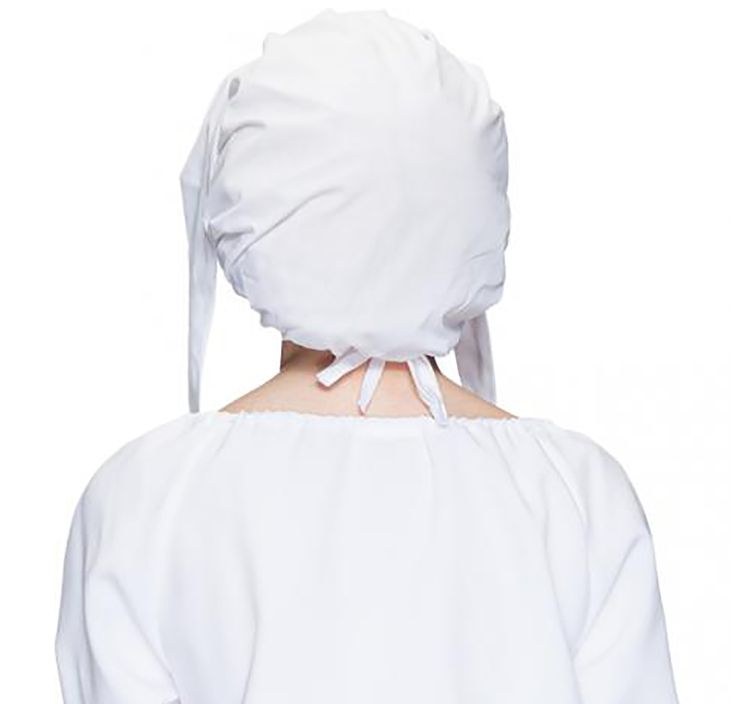 Mittelalter Mützen-Set Haube weiß & Barett schwarz Mittelalter-Mode für Erwachsene Mittelalter Mützen Haube und Barett Mittelaltermode 2er-Set für Damen und Herren Kostüm-Zubehör Mittelalterfest Ritterfest Fasching Karneval Mottoparty Magd Bäuerin Zoffe