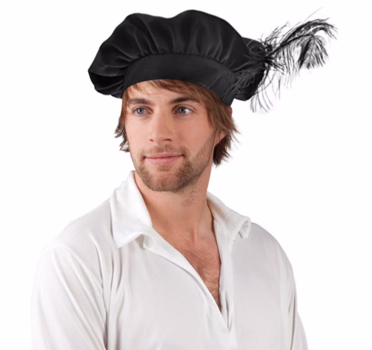 Mittelalter-Set Barett und Schuhüberzieher aus Kunstleder für Herren Kostüm-Zubehör Mittelalterfest Accessoire Fasching Karneval Mottoparty Mittelalter-Set Barett und Schuhüberzieher aus Kunstleder für Herren Kostüm-Zubehör Mittelalterfest Accessoire Fasching Karneval Mottoparty