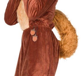 Eichhörnchen Kostüm Puschel für Damen Gr. 34-44 braun Jumpsuit Tier Tierkostüm Karneval Fasching Karneval