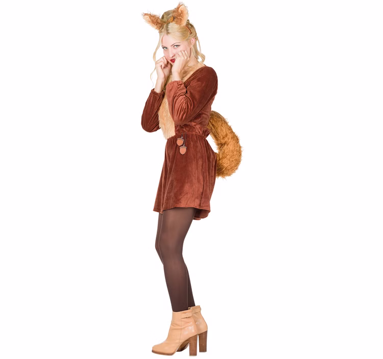 Eichhörnchen Kostüm Puschel für Damen Gr. 34-44 braun Jumpsuit Tier Tierkostüm Karneval Fasching Karneval Eichhörnchen Kostüm Puschel für Damen Gr. 34-44 braun Jumpsuit Tier Tierkostüm Karneval Fasching Karneval