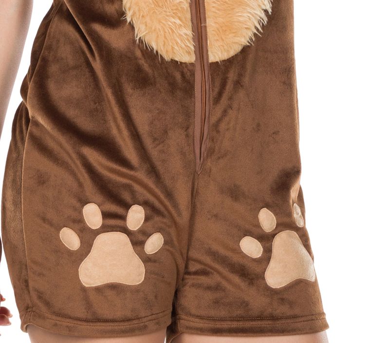 Bären Kostüm Braunbär Bärchen für Damen Gr. 34-42 braun Tier Tierkostüm Jumpsuit Fasching Karneval Mottoparty