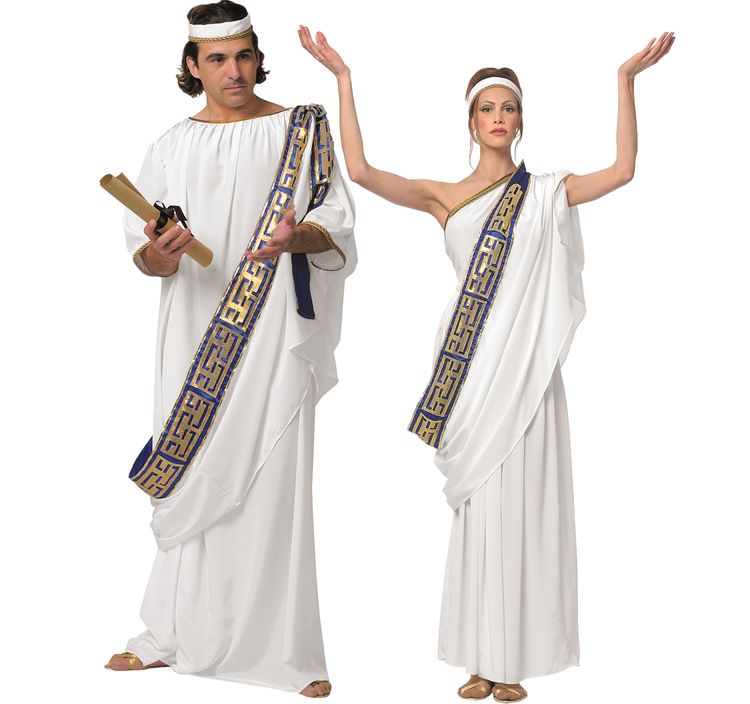 Antike Griechin Kostüm Göttin Aphrodite für Damen Antike Griechin Kostüm Göttin Aphrodite für Damen Gr. L-XL weiß Paarkostüm Fasching Karneval Mottoparty