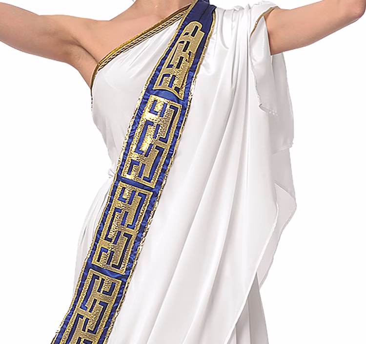 Antike Griechin Kostüm Göttin Aphrodite für Damen Gr. L-XL weiß Paarkostüm Fasching Karneval Mottoparty Antike Griechin Kostüm Göttin Aphrodite für Damen Gr. L-XL weiß Paarkostüm Fasching Karneval Mottoparty