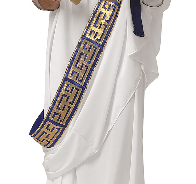 Antike Kostüm Grieche Gott Apollon für Herren Antike Kostüm Grieche Gott Apollon für Herren Gr. L-XL weiß Paarkostüm Fasching Karneval Mottoparty