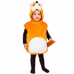 Fuchs Kostüm Freddy für Kinder Gr. 104-110 orange Tier Tierkostüm Fasching Karneval Mottoparty Kindergeburtstag Rollenspiel Fuchs Kostüm Freddy für Kinder von Vorne