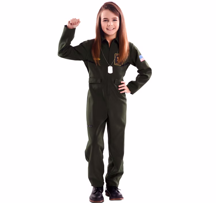 Kampfpilot Kostüm Fliegerass für Kinder 7-12 Jahre Overall grün Unisex für Mädchen und Jungen Fasching Karneval Mottoparty Kinderfasching Familienkostüm Kampfpilot Kostüm Fliegerass für Kinder 7-12 Jahre Overall grün Unisex für Mädchen und Jungen Fasching Karneval Mottoparty Kinderfasching Familienkostüm