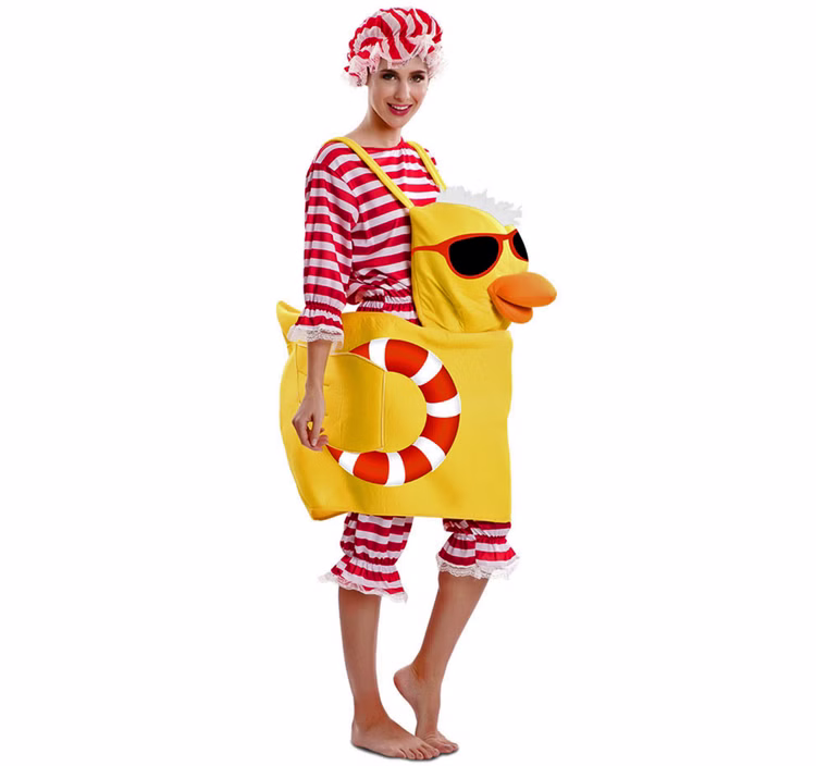 Bade-Enten Kostüm gelbe Duschente für Erwachsene Gr. M/L unisex Paarkostüm Herren Damen Tierkostüm lustiges Spaßkostüm Fasching Karneval Mottoparty Beachparty Bade-Enten Kostüm gelbe Duschente für Erwachsene Gr. M/L unisex Paarkostüm Herren Damen Tierkostüm lustiges Spaßkostüm Fasching Karneval Mottoparty Beachparty