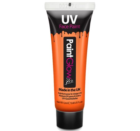 Schwarzlicht Farbe UV-Schminke Make-Up orange