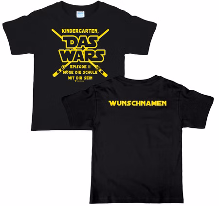 Kinder Schulanfang T-Shirt "Das wars" mit Wunschname schwarz Einschulung Abschied Kindergarten Zuckertüte Erstklässler Geschenk Geschenkidee Kinder Schulanfang T-Shirt "Das wars" mit Wunschname schwarz Einschulung Abschied Kindergarten Zuckertüte Erstklässler Geschenk Geschenkidee