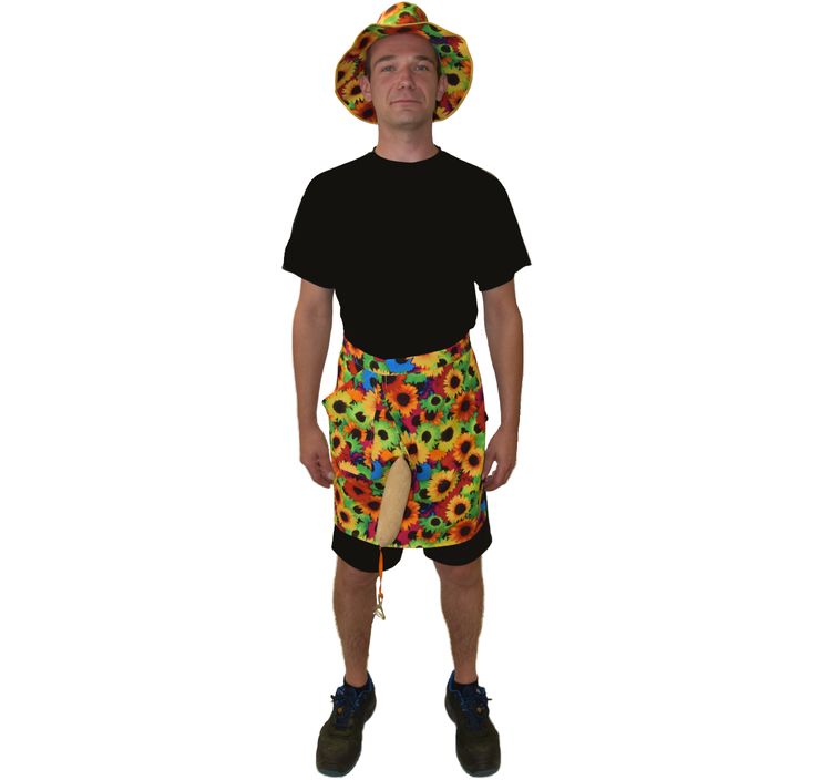 Lustige Grillschürze  Exhibitionist mit Bieröffner & Hut für Herren 49 cm JGA Geburtstag Fasching Karneval Sommerparty Grillparty