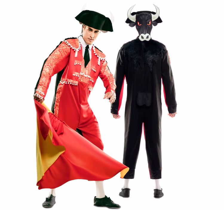 Torero Kostüm Stier Wendekostüm für Herren Gr. M-L schwarz rot Karneval Zwei in Eins Kostüm Spaßkostüm Fasching Karneval Mottoparty Torero Kostüm Stier Wendekostüm für Herren Gr. M-L schwarz rot Karneval Zwei in Eins Kostüm Spaßkostüm Fasching Karneval Mottoparty