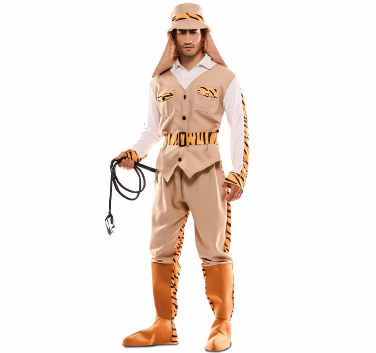 Safari Wendekostüm Tiger Jäger für Herren Gr. M-XL braun orange Zwei in Eins-Kostüm Spaßkostüm Fasching Karneval Mottoparty Safari Wendekostüm Tiger Jäger für Herren Gr. M-XL braun orange Zwei in Eins-Kostüm Spaßkostüm Fasching Karneval Mottoparty