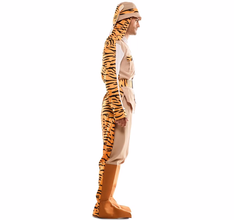 Safari Wendekostüm Tiger Jäger für Herren Gr. M-XL braun orange Zwei in Eins-Kostüm Spaßkostüm Fasching Karneval Mottoparty Safari Wendekostüm Tiger Jäger für Herren Gr. M-XL braun orange Zwei in Eins-Kostüm Spaßkostüm Fasching Karneval Mottoparty