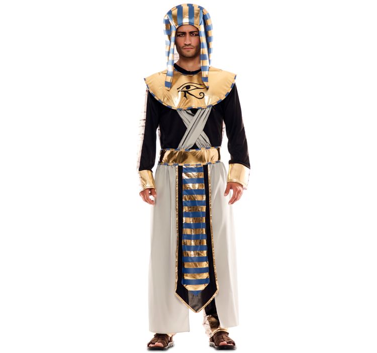 Pharao Kostüm Mumie Wendekostüm für Herren Herren Wendekostüm Pharao Mumie Antike Ägypter Tutanchamun Zwei in Eins Kostüm Spaßkostüm Fasching Karneval Mottoparty