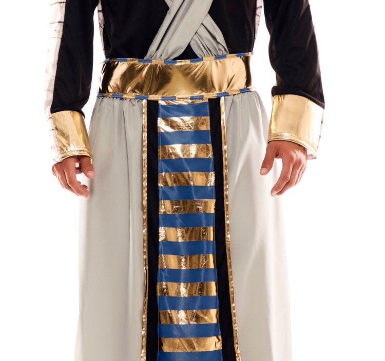 Pharao Kostüm Mumie Wendekostüm für Herren Herren Wendekostüm Pharao Mumie Antike Ägypter Tutanchamun Zwei in Eins Kostüm Spaßkostüm Fasching Karneval Mottoparty