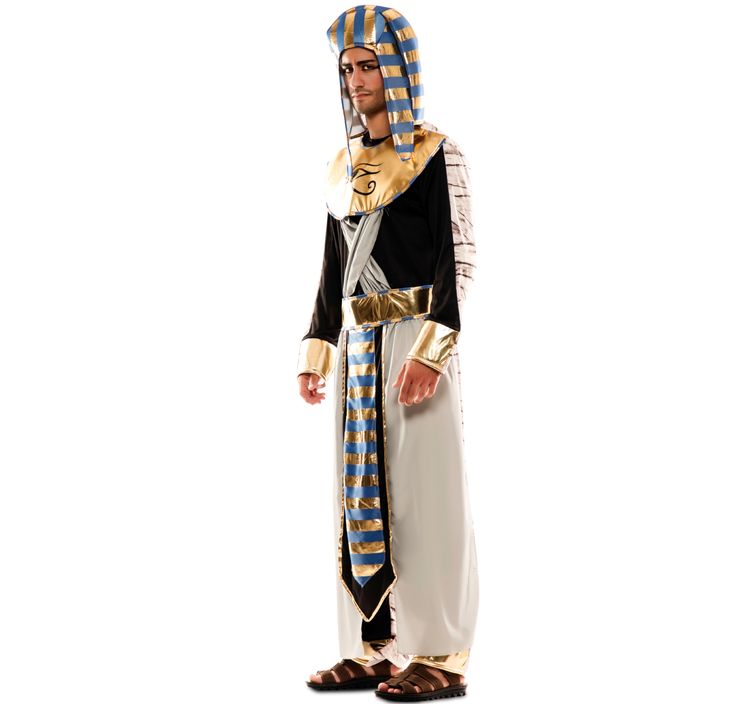 Pharao Kostüm Mumie Wendekostüm für Herren Herren Wendekostüm Pharao Mumie Antike Ägypter Tutanchamun Zwei in Eins Kostüm Spaßkostüm Fasching Karneval Mottoparty