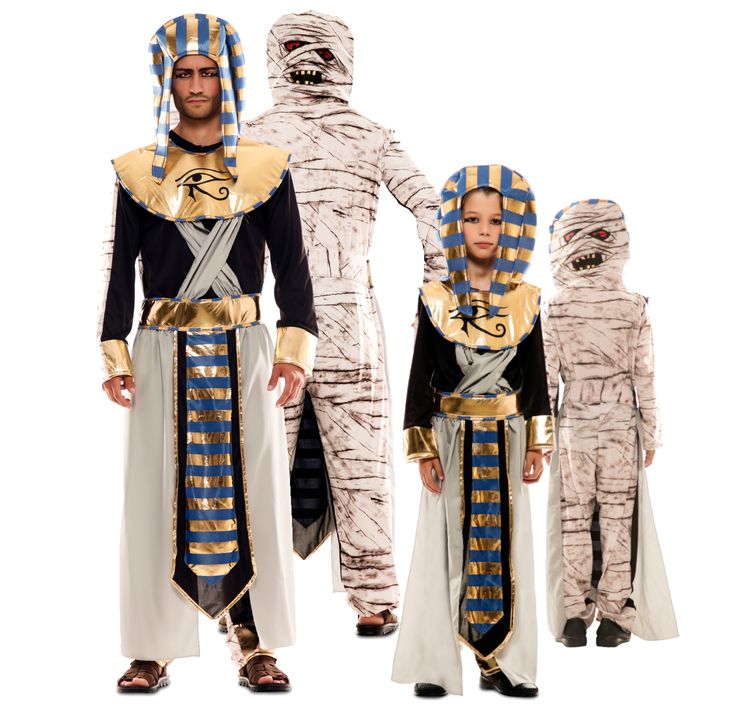 Pharao Kostüm Mumie Wendekostüm für Herren Herren Wendekostüm Pharao Mumie Antike Ägypter Tutanchamun Zwei in Eins Kostüm Spaßkostüm Fasching Karneval Mottoparty